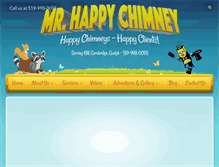 Tablet Screenshot of mrhappychimney.com